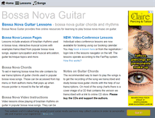 Tablet Screenshot of bossanovaguitar.com